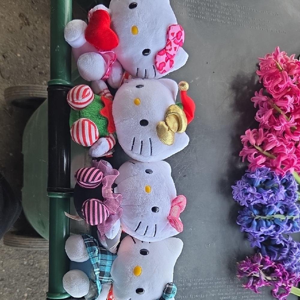 Hello Kitty Plush Toy Collection - White, Red, Pink, Gold
